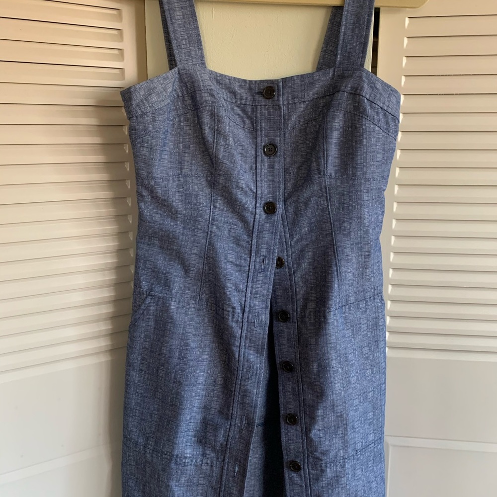Derek Lamb Chambray Buttoned Dress